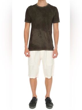 Nicholas K Linen-Cotton Clyde Shorts in Alabaster Men’s Size 32